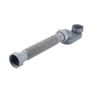 Profil bas 1 1/2 P siphon Baignoire flexible Tuyau de vidange de douche Drain de baignoire autoportant plat P Siphon pour Zekai - Neuf