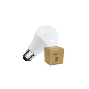 Pack De 5 Ampoules Led E27 10w 1000 Lm A60 No Flicker 4000k Blanc Neutre - Neuf