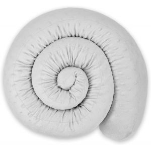 Ulteronixshop-Boudin de Porte Isolant Froid 400 cm &iquest; Bas de Porte et fen&ecirc;tre Coupe-Vent d&eacute;coratif Id&eacute;al pour entr&eacute;e Maison fen&ecirc;tres et Coussin pour Chambre Enfant Minky Gris Clair - Neuf