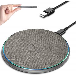Chargeur Sans Fil, Tapis De Charge Sans Fil Pour Iphone 16/15/14/13/12/11 Pro/Pro Max/Xs Max/Xr/Se, Station De Charge Sans Fil Pour Samsung Galaxy S22/S21s20/S10/S9/Note10/9, Airpods 2/Pro - Neuf