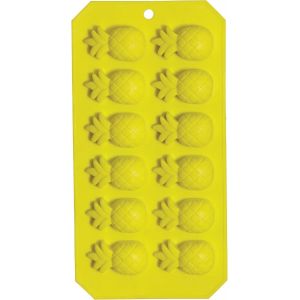 Kal-| Bol À Glace Ananas (11,5x22,5 Cm) - Moule À Glace Pour Fêtes D'été Et De Graduation - Décoration De Table Pour Célébrations Hawaïennes Et Tropicales - Jaune - Neuf