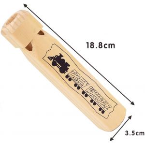 Lot De 2 Sifflets En Bois Pour Enfants, 4 Tons, Pour F&ecirc;te - Neuf