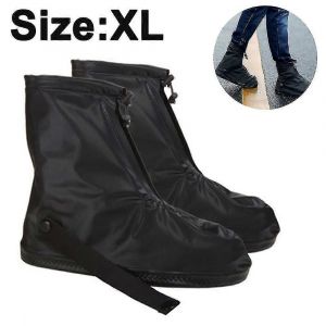 Surchaussures Imperm&eacute;ables, Bottes De Pluie En Galoches Avec Fermeture &Eacute;clair Et R&eacute;flecteur - Neuf