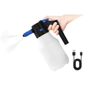 Nettoyeur de lavage de voiture sans fil rechargeable par USB avec pulv&eacute;risateur de mousse &eacute;lectrique de 1,5 L - Neuf