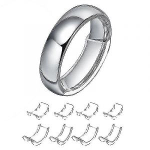8 Tailles Silicone Invisible Transparent Bague Taille Ajusteur Redimensionneur Anneaux Lâches Réducteur Anneau Calibreur S'adapter À Toutes Les Bagues Bijoux Outils - Neuf