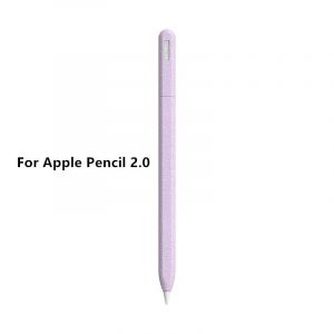 Étui À Crayons En Silicone Pour Tablette,Étui De Protection Pour Stylet,Couleur Unie,Antichoc Pour Apple Pencil 1ère Ou 2e Génération Ou Pencil Pro.Pencil 2 Purple. - Neuf