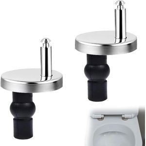 2 Pi&egrave;ces Fixation Abattant Wc De Toilettes &Agrave; Charni&egrave;re, Charni&egrave;res &Agrave; D&eacute;gagement Rapide, Charniere Lunette Wc Fixations, Avec Vis Caoutchouc Rechange, Convient &Agrave; La Plupart Des Cuvette Toilette - Neuf