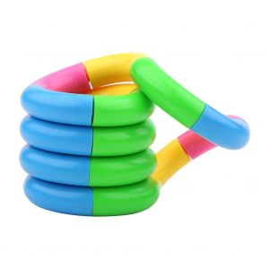 Color&eacute; Classique &Eacute;ducatif Sensoriel Twisty Jouet Anti-Anxi&eacute;t&eacute; Stress Soulagement Doigt Jouets Cadeau Enfant - Neuf