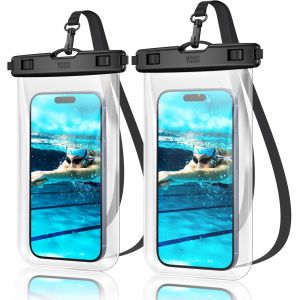 KALANKA-Pochette &Eacute;tanche Smartphone [Conception sans Bordure][Lot de 2], IPX8 Pochette Telephone Portable Etanche, Protege Telephone Eau pour iPhone 17 16 15 14 Pro Max Samsung S25 S24 Ultra Jusqu'a - Neuf