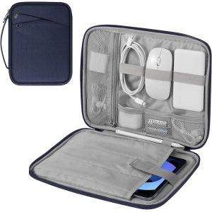 Housse De Protection 9-11 Pouces Avec Poignée,Sac De Voyage Rembourré Pour Nouvel Ipad Air 11 Pouces M3 2025,Ipad A16 11"",Ipad Pro 11 M4,Ipad 10/9/8/7,Tab S9/S8 11,Indigo - Neuf