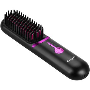 Lissante Pour Cheveux 5200mah Fer À Lisser Sans Fil, Mini Lisseur 30s Chauffage, 3 Température 2 In 1 Fer A Lisser, Portable & Powerbank, Céramique Anti-Brûlure, Cadeau Pour La Femme - Neuf