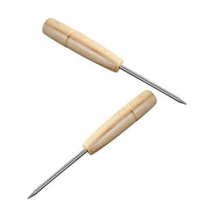 2 Pi&egrave;ces De Pic &Agrave; Glace Outil Portatif Avec Poign&eacute;e En Bois Pour Les Bars Et Les Cuisines Pour &Eacute;craser Les Cocktails - Neuf