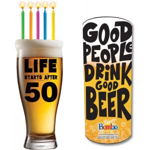 Chope De Bière Life Starts After 50 Pour Fête D'anniversaire - Neuf