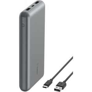 USB-C External Battery 20000mAh (Power Bank 20K Power Bank, USB-C Input and Output, 2 USB-A Ports, USB-C to USB-A Cable Provided, for iPhone, Galaxy, Pixel, iPad, AirPods) &iquest; Space Grey - Neuf