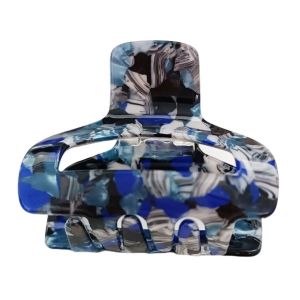 Promotion ! Pince Crabe Créateur 'scarlett' Bleu - 55x40 Mm - Neuf