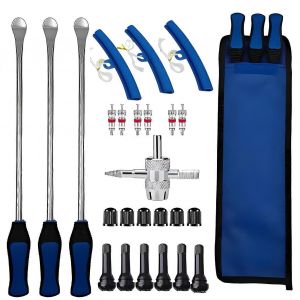 Kit De Cuilleres A Pneus De 15 Pieds, 26 Pieces, Outil De Changement De Pneus Pour Moto, Motocross, Tracteur A Gazon, Velo - Neuf