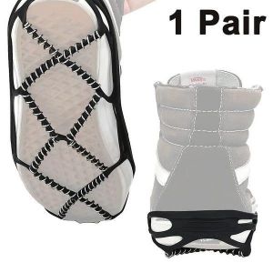 Crampons Antid&eacute;rapants &Agrave; Ressort Pour Les Aventures En Plein Air - Ajustement Universel, Durables, L&eacute;gers, Id&eacute;aux Pour La Neige, La Glace Et La Boue - Neuf