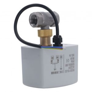 XYONG Vanne a boisseau spherique en acier inoxydable, 3 fils, moteur synchrone DN15, avec interrupteur de fin de course pour CVC, AC 220 V - Neuf