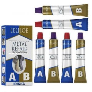 6pcs NOUVEAU Métal Industriel Réparation Pâte Colle Résistance à la chaleur Soudure à froid Adhésif A & B Gel - Neuf