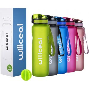 Bouteille D'eau De Sport En Tritan Sans Bpa,1 L,En Plastique Anti-Fuite De Qualité Supérieure,Pour Le Camping,Le Cyclisme,La Randonnée,Le Yoga,La Gym Et Plus Encore.[I1429] - Neuf