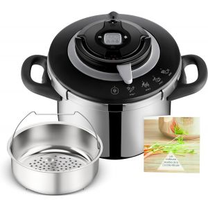 Nouvelhorizonstore-Clipso+ Chef 6l, Cocotte-Minute, 4-6 Personnes, Induction, 4programmes De Cuisson, Cuisson Rapide, Ouverture Et Fermeture Du Couvercle D'une Seule Main, P4550700 - Neuf