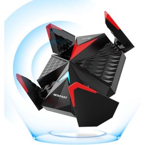 VornixorSarlshop-BE6500 Cl&eacute; WiFi 7 pour PC NF-U377, Tri-Bande Adaptateur USB WiFi 7, Cl&eacute; WiFi USB 3.0 avec 4 Antennes 90&deg; et C&acirc;ble Type-C vers USB 1,2 m, 6GHz Dongle USB WiFi Compatible avec Windows - Neuf