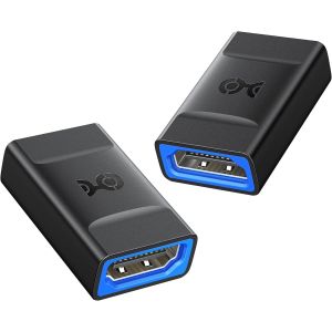 ERYI-Lot De 2 Coupleurs Hdmi 8K@60Hz / 4K@120Hz (Hdmi Femelle Femelle) Avec Support Hdr En Noir - Neuf