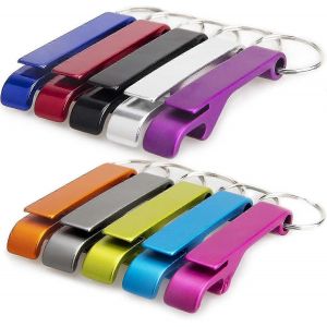 Porte-Cl&eacute;s D&eacute;capsuleur Mini D&eacute;capsuleur Multifonctionnel Couleur Al&eacute;atoire - 10 Pi&egrave;ces - Neuf