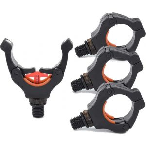 Lot de 4 supports de canne à pêche - Idéal pour la pêche à la carpe - pour Rod-pod - Fermeture magnétique pour soutenir la canne - Neuf