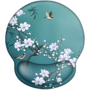 Ergonomic Mouse Pad with Pattern-Ergonomic Mouse Pad with Gel Cushion-Wrist Rest - Neuf