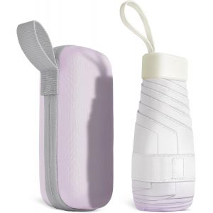 Parapluie de voyage, parapluie coupe-vent &agrave; 8 nervures, petit parapluie portable compact pour hommes et femmes, parapluie capsule, mini parapluie - Neuf