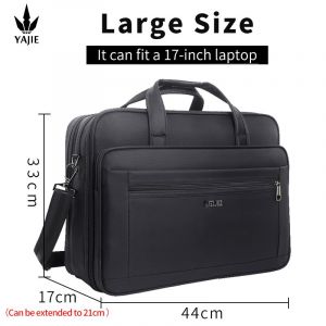 Grands étuis à bombes pour hommes,sac fourre-tout en toile,15.6 pouces,17 pouces,19 pouces,étui pour ordinateur portable,sacs de travail,sac de messager de bureau - Large Size - Neuf