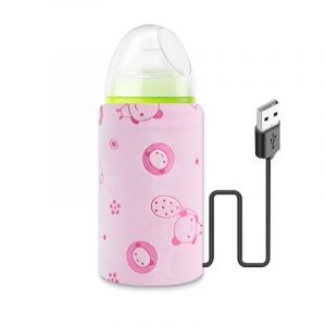Chauffe-Biberon Usb, Sac Isotherme Pour Biberon, Sac De Voyage Usb, Chauffe-Biberon Pour Lait Maternel, Sac Thermostatique, Chauffe-Biberon (Rose, Sans Biberon) - Neuf