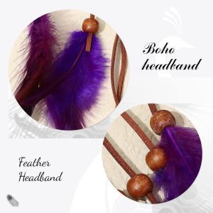 Tianyi-Bandeau Bohème Avec Plumes De Paon, Style Vintage, Indien, Hippie Et Tribal Des Années 1920, Bijou De Cheveux Pour Femmes Et Filles - Neuf