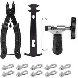 D&eacute;rive De Cha&icirc;ne Pour V&eacute;lo,Lien De Cha&icirc;ne Outil De R&eacute;paration De V&eacute;lo Outil Professionnel De R&eacute;paration De Cha&icirc;ne De V&eacute;lo Pour 6 &Agrave; 12 Vitesses - Neuf