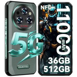 OUKITEL WP35 Pro 5G Téléphone Portable Incassable,36Go+512Go Vert - Neuf