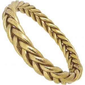 Kalsw-Jonc Bouddhiste Femme Tressé Véritable I Bracelet Femme Or Certifié Fait En Thailande I Bracelet Bouddhiste Porte Bonheur I Feuille D'or Véritable I Cadeau Fete Des Meres - Neuf