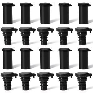 YEMAESRE-10 Paires Connecteurs Solaires,Étanche De Connecteur Solaire, Bouchons Étanches Anti-Poussière En Silicone Bouchons Connecteur Ip67 Pour Connecteur Pv Onduleur Solaire (Noir) - Neuf