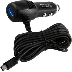 SJZG-C&acirc;ble D'Alimentation Pour Cam&eacute;ra Embarqu&eacute;e Mini Usb 12 V Vers 5 V Avec 1 Port Usb 3,5 M De Long Dc 3,5 A Adaptateur D'Alimentation Avec Mini Connecteur Usb Droit Pour Cam&eacute;ras Embarqu&eacute;es, Gps, Dv - Neuf
