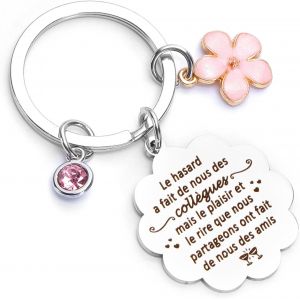KALANKA-Cadeau Coll&egrave;gue Porte Clef Coll&egrave;Gue Cadeau D&eacute;Part Coll&egrave;gue Cadeau Retraite Femme Homme Original Cadeau Collegue De Travail Femme Cadeau Merci Cadeau Depart Collegue De Travail Porte Cl&eacute;s Pers - Neuf