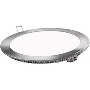 Kal-Gnetic Glass Plaque Led Superslim Ronde 20w Downlight Led Cadre Argenté 6000k Lumière Froid 2000 Lumens Panneau À Led - Neuf