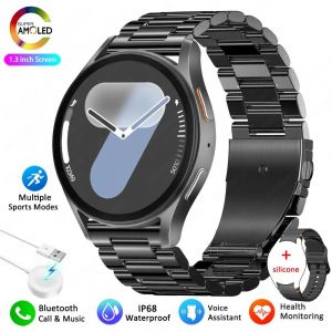 2025 Nouvelle Montre Intelligente 7 Mini Femmes Gps Mouvement Piste Nfc Amoled Affichage Boussole Jeux De Fréquence Cardiaque Bluetooth Appel Montre Étanche.Black Steel.Watch 7 - Neuf