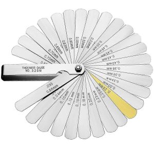 Palpeurs de pr&eacute;cision,32 lames en marquage m&eacute;trique/imp&eacute;rial pour la mesure de la largeur/de l'&eacute;paisseur des tailles de d&eacute;gagement - Neuf