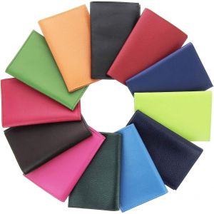 TRAHOO-Porte-Papiers Etui Carte Grise en Cuir Papier de Voiture Pochette Permis de Conduire Carte d'identit&eacute; Assurance - Neuf