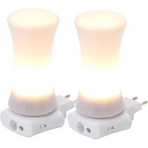 Lot De 2 Lampes De Poche Led - Lampe De Poche - Blanc - Applique Murale Multifonction - D&eacute;tecteur De Mouvement - Charge &Agrave; Induction - Batterie - Lampe De Secours - Lampe De Secours - Neuf