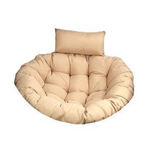 Coussin De Fauteuil Suspendu En Forme D'?uf De 110 Cm, Couleur Kaki, Pour Ext&eacute;rieur. - Neuf
