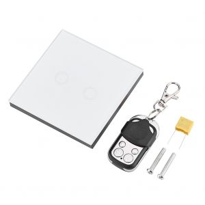 Interrupteur tactile intelligent sans fil a telecommande, panneau de commande tactile sans fil pour l'UE bidirectionnelle - Neuf