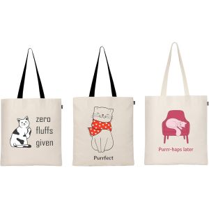 SJZG-Ecoright Sac Toile Coton, Imprim&eacute;e Sac Course Reutilisable, Petit Tissu Coton Sac Fourre Tout, Sac Cabas Femme Pour Courses - Neuf