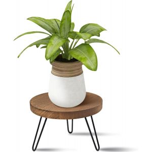Nouvelhorizonstore-Support De Plantes En Bois, Lourdeur Tabouret Pour Plantes Rond Avec 3 Pieds Pour Diff&eacute;rentes Tailles De Pots De Fleurs Tabouret Pour Fleurs Pour Jardin L'int&eacute;rieur L'ext&eacute;rieur - Neuf