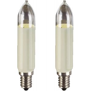 Kal-905045 - Lot De 2 Bougies De Rechange 16 V 7 W - Pour Guirlande Lumineuse De Sapin De Noël - Avec 15 Points Lumineux - Pour Intérieur Et Extérieur - Ampoule E14, 16 V, 7 W, 47 Lm - Neuf